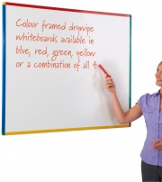 Keycolour Colour Framed Drywipe Whiteboards